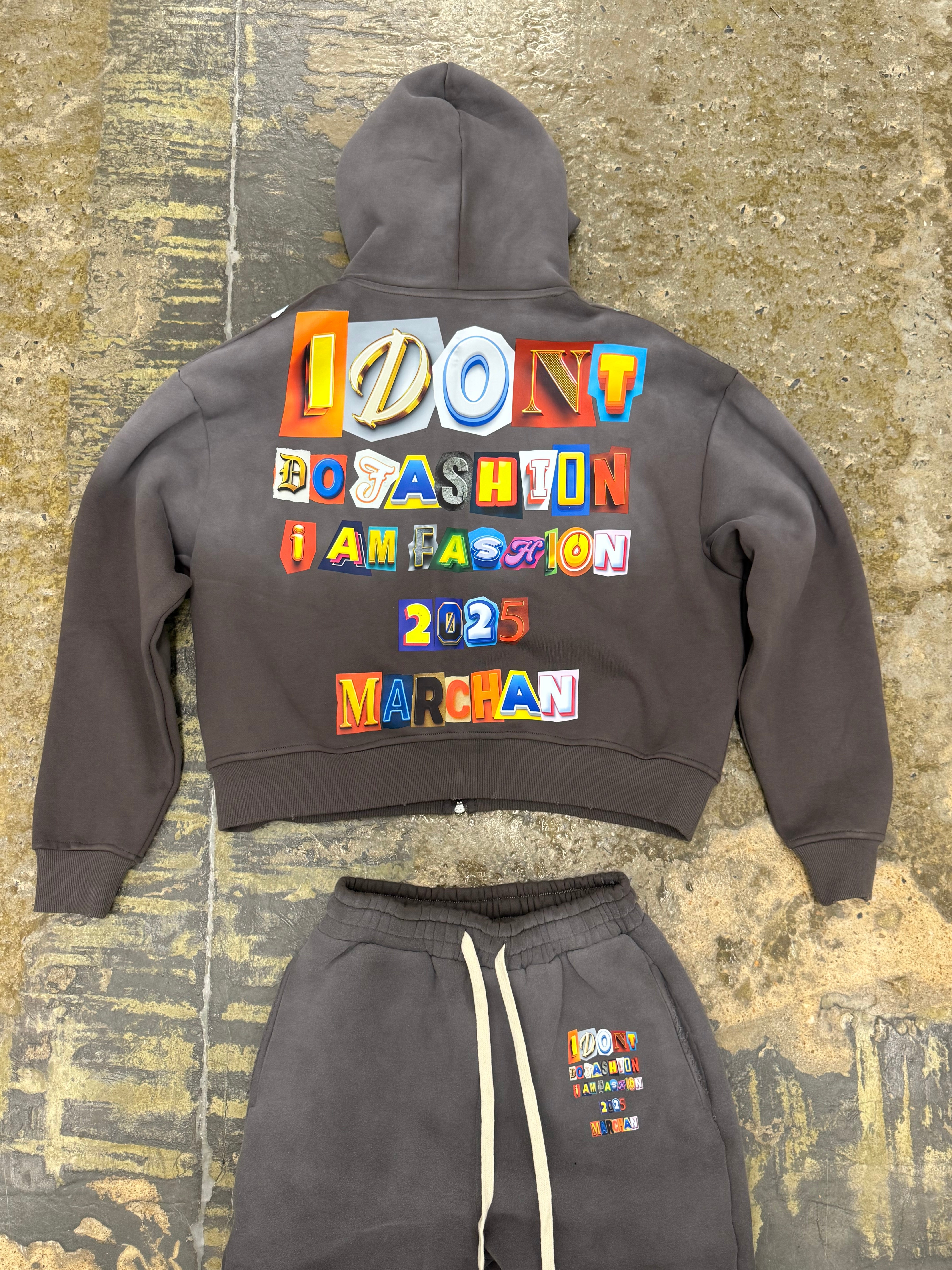 "I AM FASHION" SAMPLE HOODIE- GRAY
