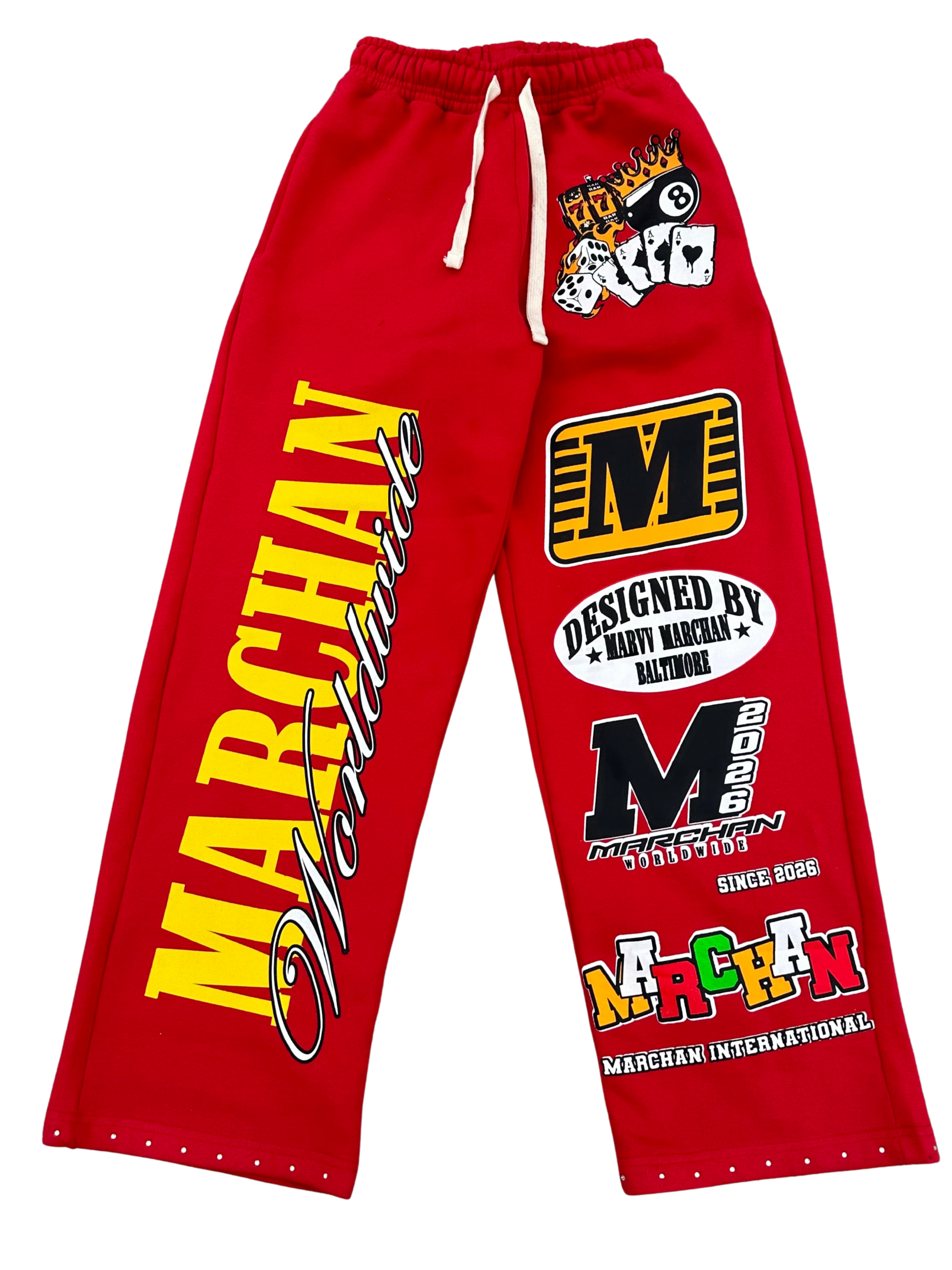 HIGH STAKE LEGACY SWEATPANTS (RED)