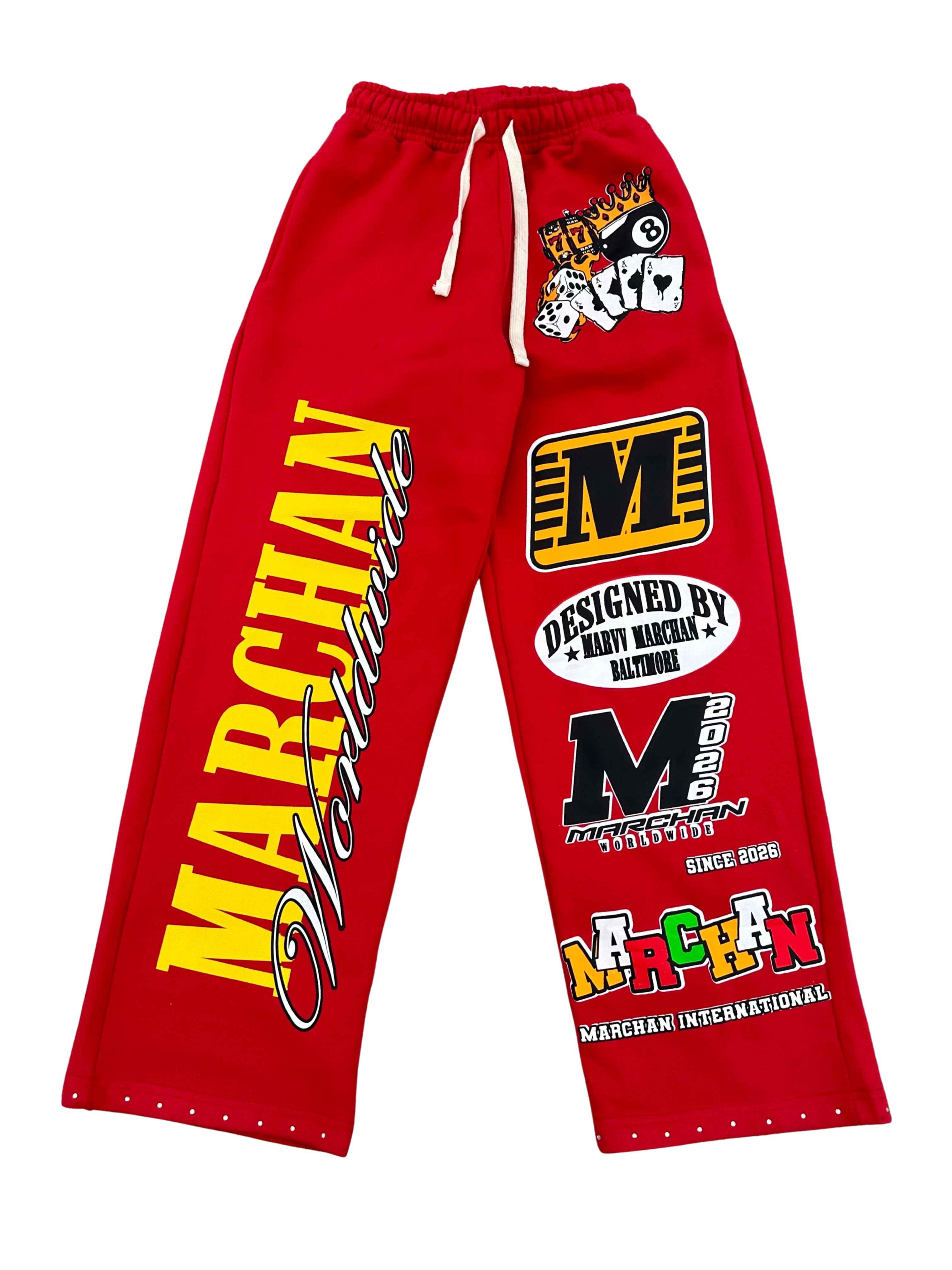 HIGH STAKE LEGACY SWEATPANTS (RED)