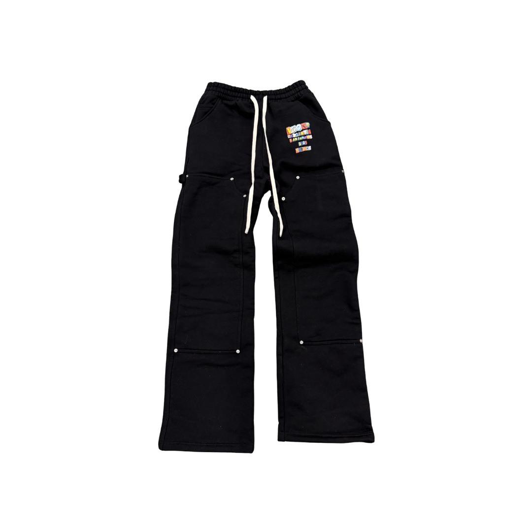 "I AM FASHION" SWEATPANTS- BLK