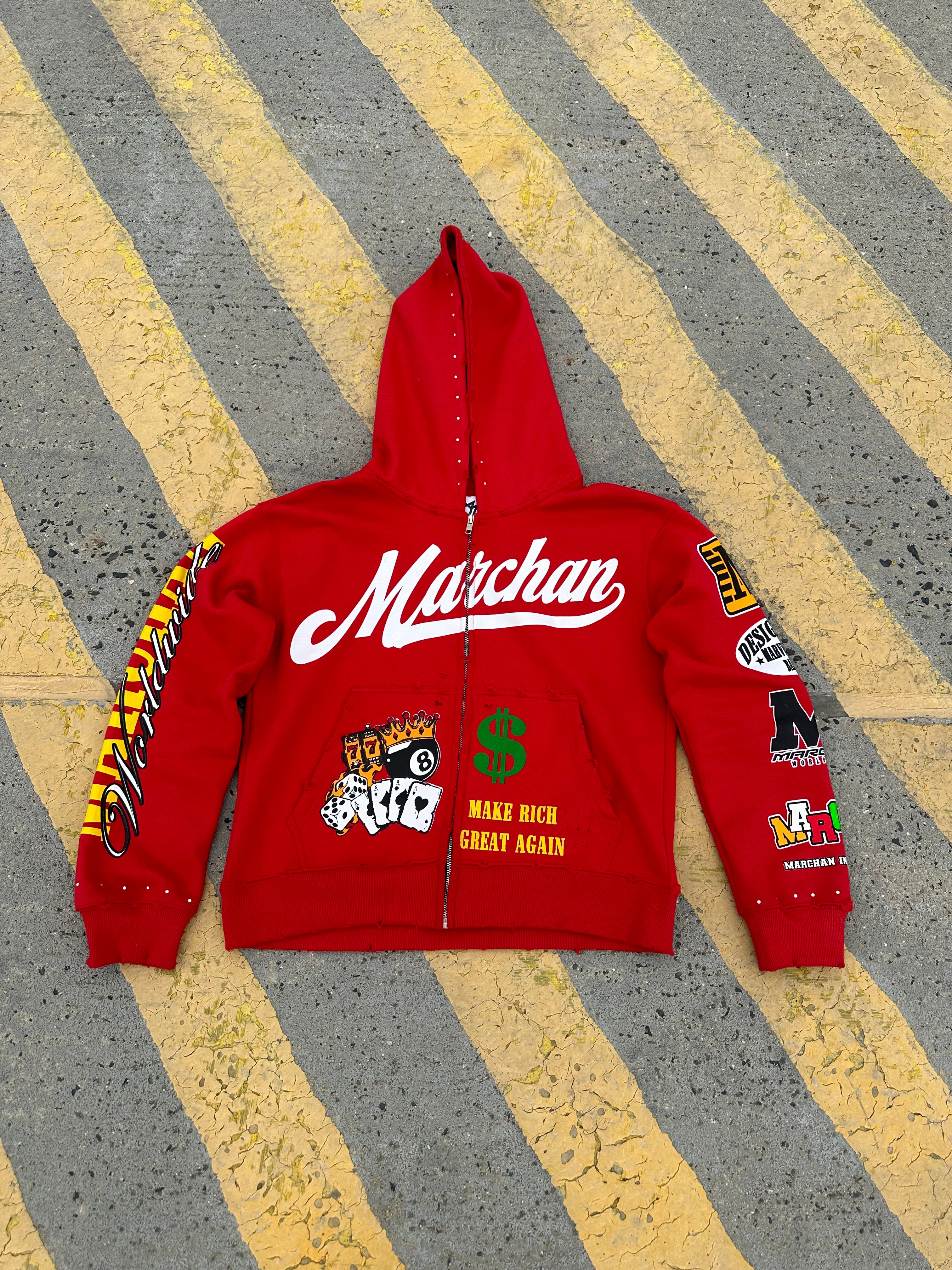 HIGH STAKE LEGACY HOODIE (RED)